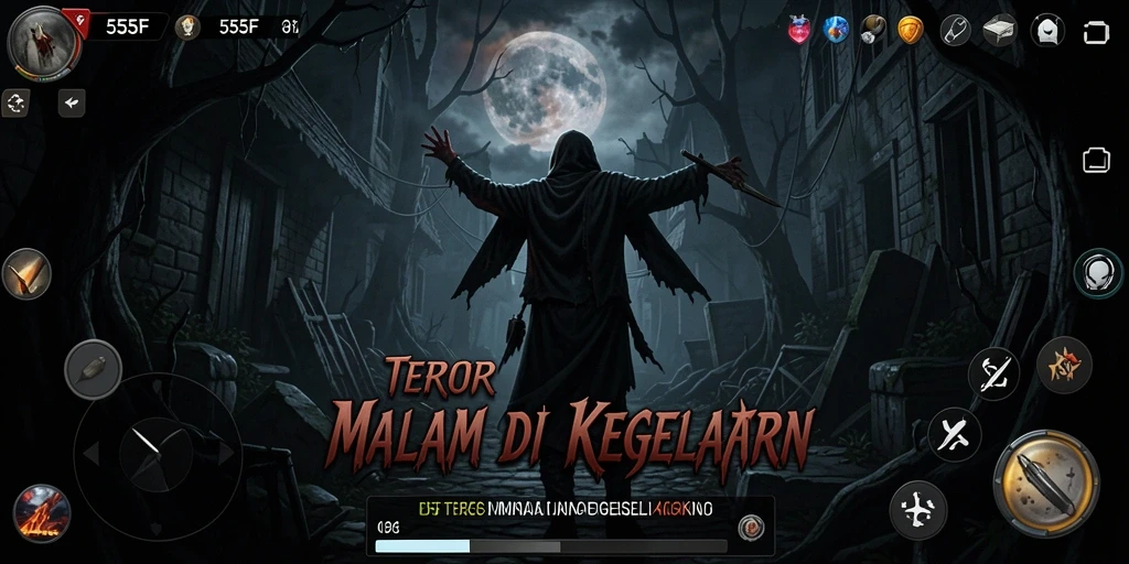 Screenshot utama menampilkan momen mencekam dari game Horror.