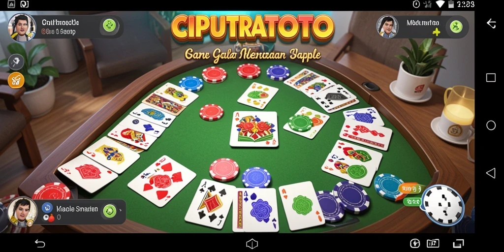 Screenshot gameplay CIPUTRATOTO menampilkan keseruan permainan Gaple.