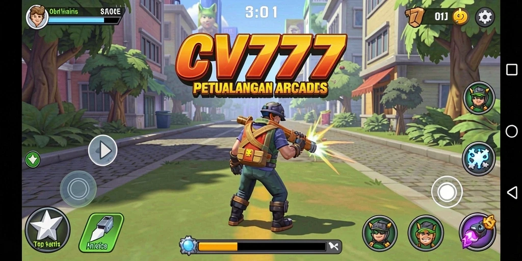 Tampilan gameplay CV777 yang seru dan penuh warna.