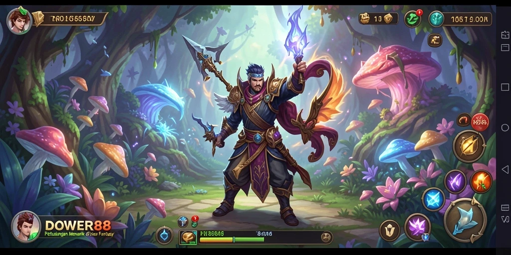 Screenshot gameplay DOWER88 yang menunjukkan aksi petualangan yang seru.