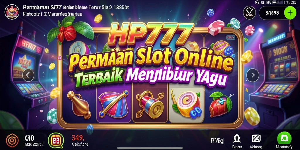 Tampilan gameplay menarik dari HP777 dengan berbagai mesin slot.
