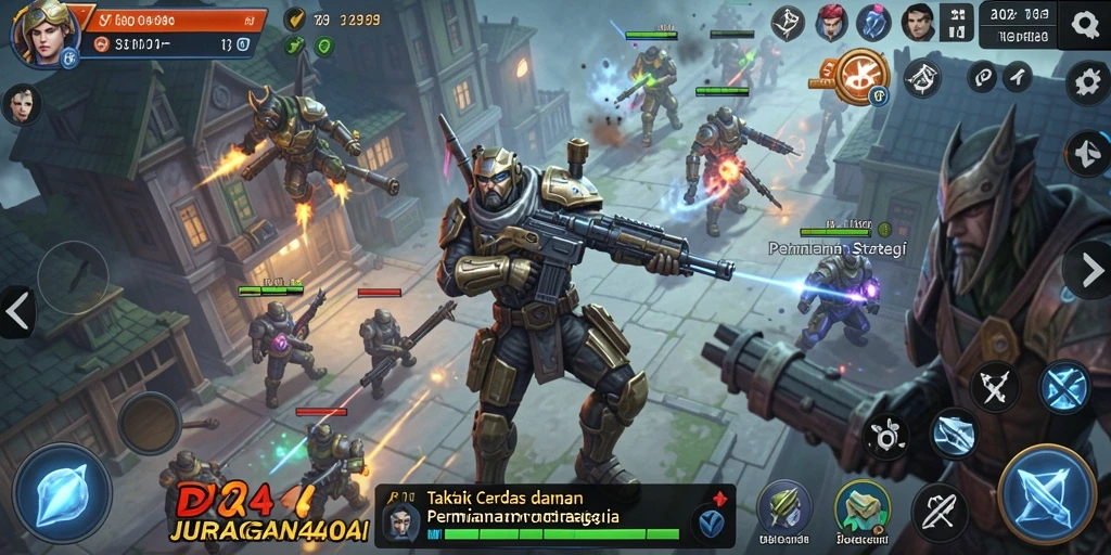 Tampilan gameplay JURAGAN404 dengan strategi yang mendebarkan.