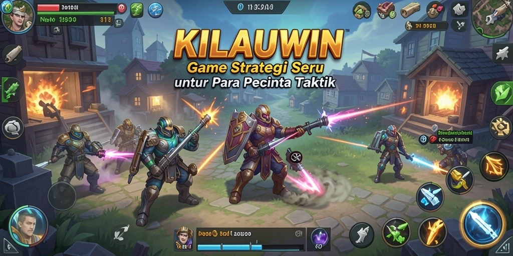 Tampilan gameplay menegangkan dari KILAUWIN dengan strategi yang mendebarkan.