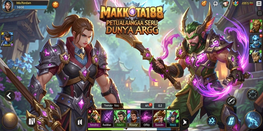 Tampilan menarik dari gameplay ARPG MAHKOTA188 yang mengesankan.