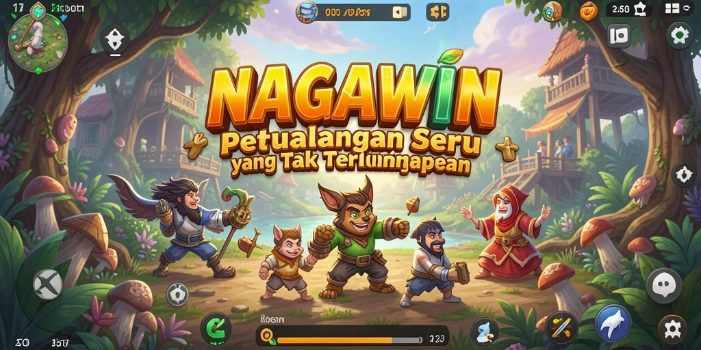 Tangkapan layar gameplay NAGAWIN yang mendebarkan.