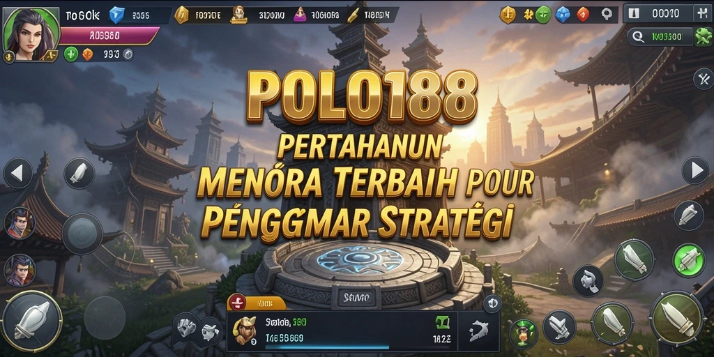 Gameplay POLO188 menampilkan pertarungan strategi menara yang mendebarkan.