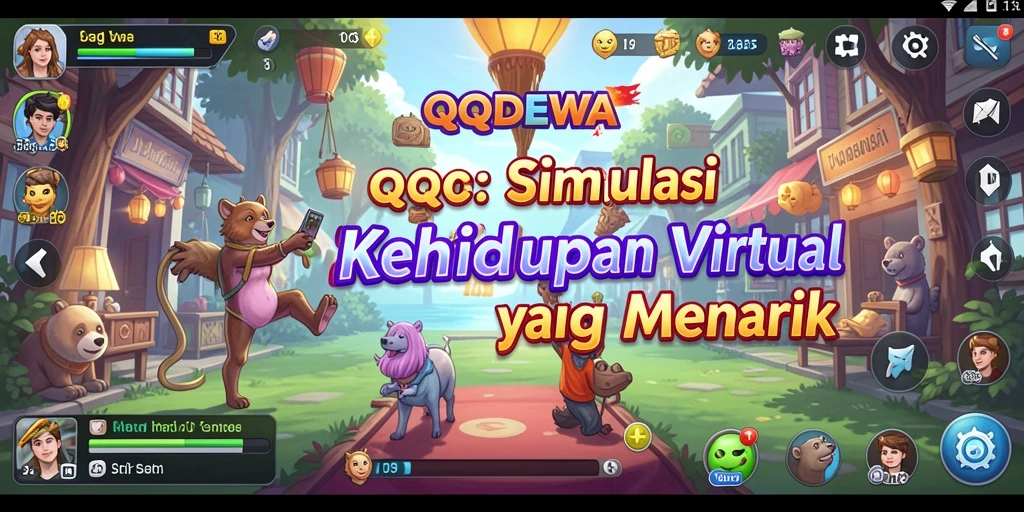 Tampilan gameplay menarik di dunia simulasi QQDEWA.