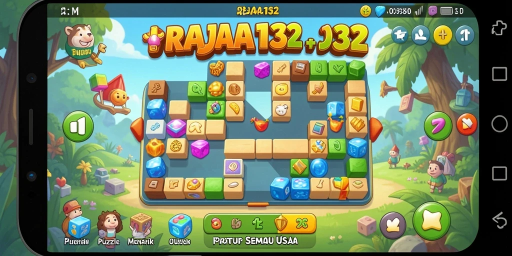 Screenshot gameplay RAJA132 menampilkan serunya menyelesaikan teka-teki.