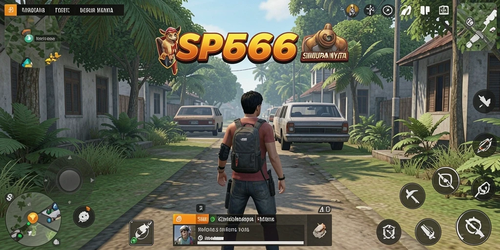 Tampilan gameplay SP666 dengan aktivitas sehari-hari yang seru.