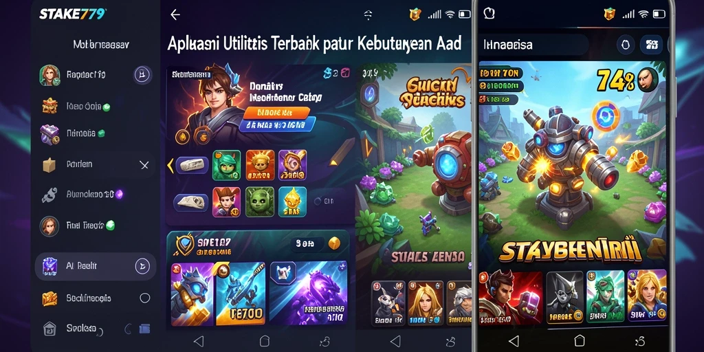 Tampilan interface STAKE779 yang intuitif dan mudah dipahami.