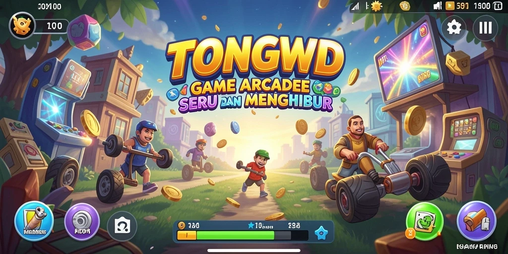 Screenshot gameplay TONGWD menampilkan aksi seru dalam permainan Arcade.
